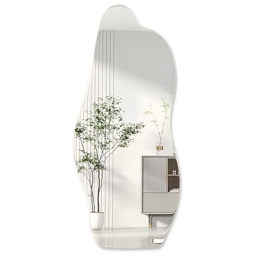 Tidy Space 割れない鏡 全身鏡 飛散防止 地震対策 姿見鏡 どこでも貼れる 鏡 壁掛け 貼る鏡 玄関 クローゼットスタンドミラー 浴室鏡 風呂 ダンス 大型ミラー 穴あけ不要 軽量 姿鏡