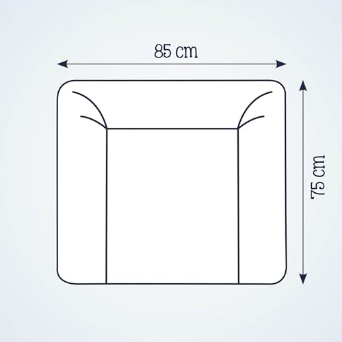Julius Zöllner Wickelauflage Softy 85x75 cm - Wickelunterlage - wasserdicht und abwischbar - Made in Germany – Oeko-Tex Standard 100 – Quack – Ansicht 4