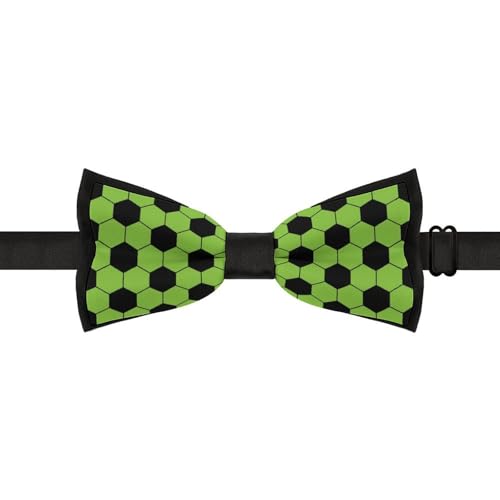 GoasNei Soccer Cartoon Pattern Bow Tie for Men Adjustable Necktie Funny Tie Neck Ties for Weddings Party