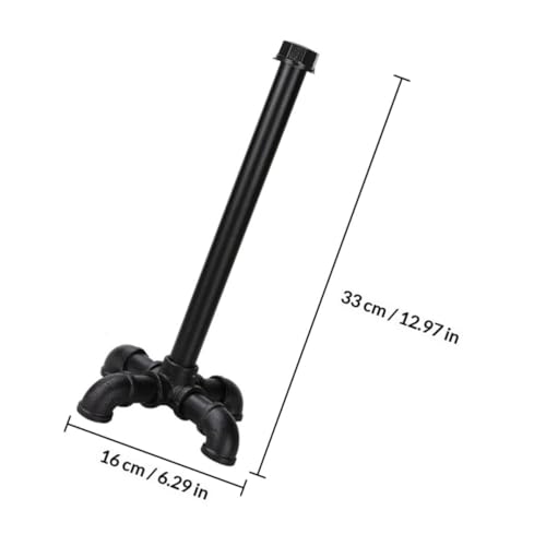 Soporte Papel Higiénico Vintage GLEAVI Porta Rollos de Hierro Negro para Baño y Cocina 3