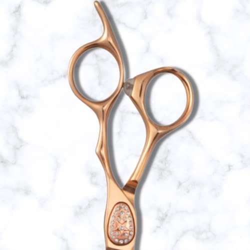 Saki Shears Ikigai Rose Gold Hairdresser Cutting Scissors - 6" Inch Rose Gold Scissors - For Students And Professional Hair Cutting - Sharp And Durable #TOP1