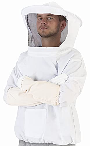 Beekeeping jacket + gloves (beekeeping jacket xl) - professional …