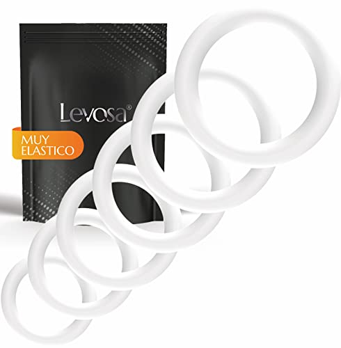 Levosa® 6 Anillos para Pene - Juguetes Sexuales para el Hombre - Juego de Anillos de Pene para una erección firme - Anillos Erección para el pene y testículos