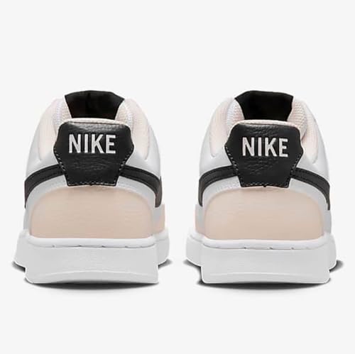 NIKE Womens Court Vision LO Casual Shoes Adult FD0285-100 (White/Black-Light Soft P), Size 93