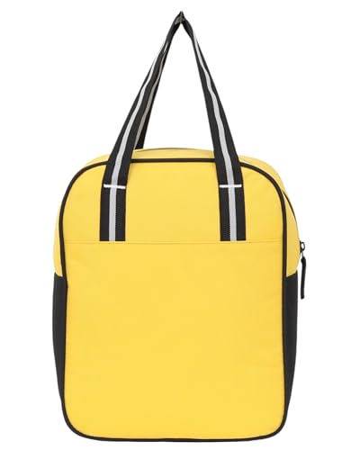 Image of Durable & Lightweight Lunch Bag | Trendy Water-Resistant Tiffin Bag & Meal Holder for Office, School, Travel & Picnic, Stylish, Insulated Design for Men, Women & Kids (Yellow)