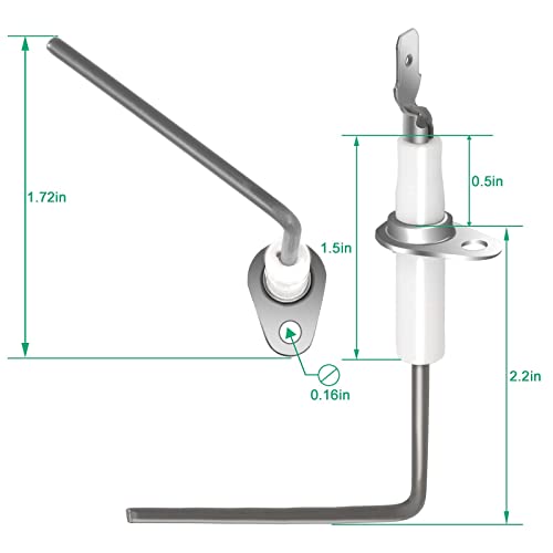 SEN01114 SEN01114 Furnace Flame Sensor Replacement Part for Trane American Standard Furnace - Replaces SEN0491 SEN00491(Stainless) 2PACK LUXRILIX