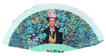 Miro Boho Chic - Abanico Frida Elegancia y Tradición en un Abanico de Diseño Exclusivo Regalos para mujer Regalo amigo Invisible Gift Geschenke FüR Frauen (Turquesa)