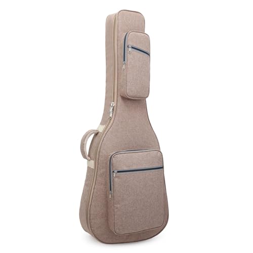 Bolsa de guitarra de 40/41 pulgadas, bolso de mano para viajar, bolsa de guitarra folk con correa para el cuello, acolchado de 14mm de grosor, Oxford impermeable, mochila de guitarra, 3 colores