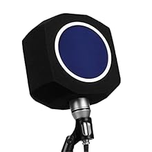 【Overal Creative Design】Michear pop filter is designed with five sealed sides and one open side, with a small hole at the bottom that can be passed through the microphone, suitable for most microphones. The open side of the recording is set up with a...