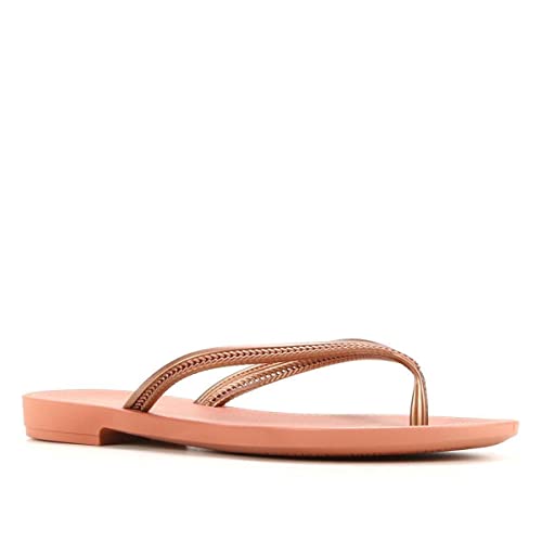 Rasteira Mais Açai Essencia, Grendha, Feminino, Rosa Cota, 37