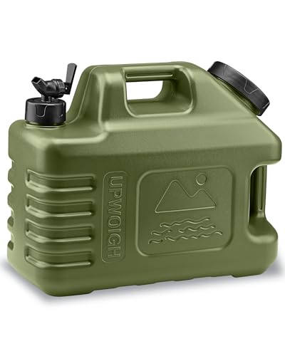 UPWOIGH Cantimplora de Camping 3.5 Galones con Grifo, Verde Militar, 1 Unidad