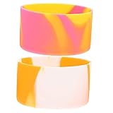 Bottes pour bouteille - le manchon inférieur en silicone prolongera considérablement la durée de vie de votre bouteille d'eau et réduira considérablement le bruit de collision métallique, botte de bouteille polyvalente