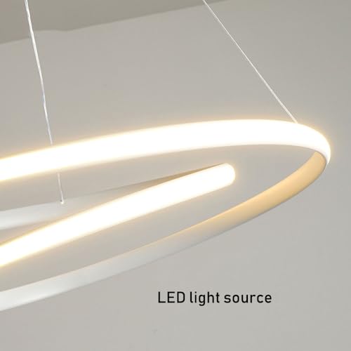 Suspension LED YangRy 120cm à intensité variable avec câbles de suspension ajustables - 4