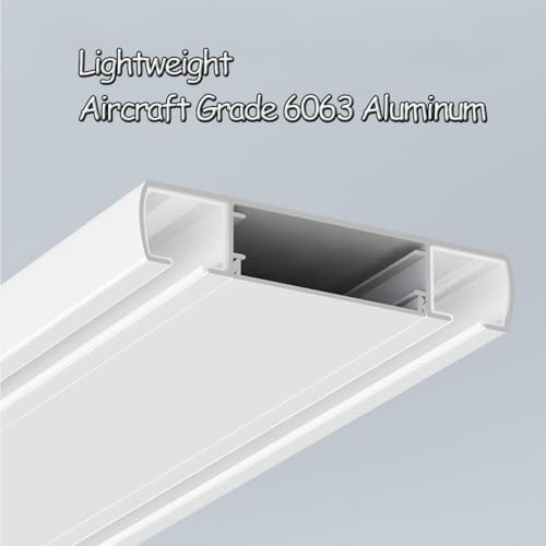 Riel doble de aluminio crema de 230 cm para separar ambientes de forma elegante 4
