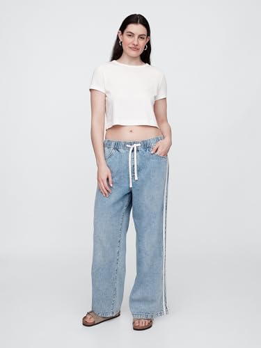 Image of Gap Women's Wide Leg Pull on Utility Pant
