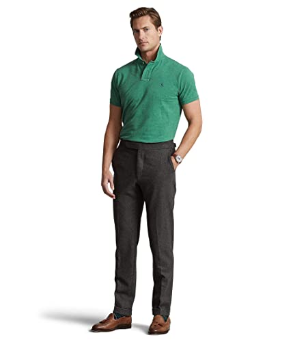 Image of POLO RALPH LAUREN Classic Fit Mesh Polo Shirt Potomac Green Heather SM