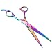 Produktbild Aussel PET 7inch Professionelle PET Dog Schere Cutting & Curved & Effilierschere Grooming (Colorful Curved Scissor)