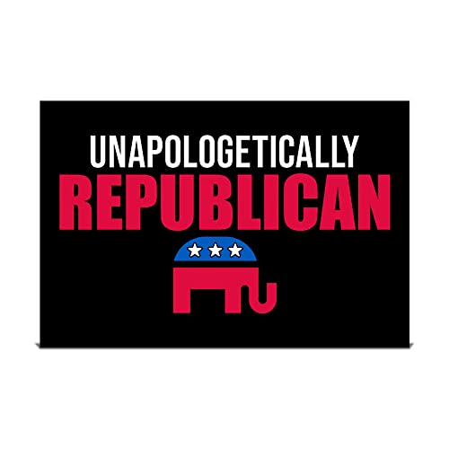 Factory Crafts Made In USA, Not China | Trump 2024 Yard Sign | Take America back Blue lawn Rally Placard | Outdoor Decoration 18" x 12" Double Sided Print with H-Stake (UNAPOLOGETICALLY REPUBLICAN)