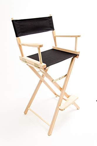 Gold Medal Bar-Height (30") Director's Chair, Natural Finish