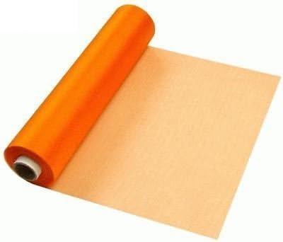 29cm x 26m Sheer Organza Roll Burnt Orange - Perfect as Christmas Decorations, Table Runners or Chair Sashes Fabric