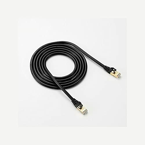 Câble ethernet RJ45 Cat 7 noir 2m D2 Diffusion S/FTP droit rigide