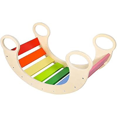 Waldorf Wooden Rocking Play (Rainbow)