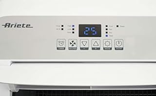 Ariete Polar 12, Climatizzatore Portatile 12000 btu/h, 220 Volt, Gas Naturale R290, Classe Energetica A, Bianco