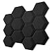 TroyStudio Hexagon Acoustic Studio Absorption Foam Panels, 13.8 X 11.8 X 2 Inches 12 Pack Sound Absorbing Foam, Thick Dense Echo Sound Absorber, 3D Beveled Edge Decorative Wall Panels for Home Studio