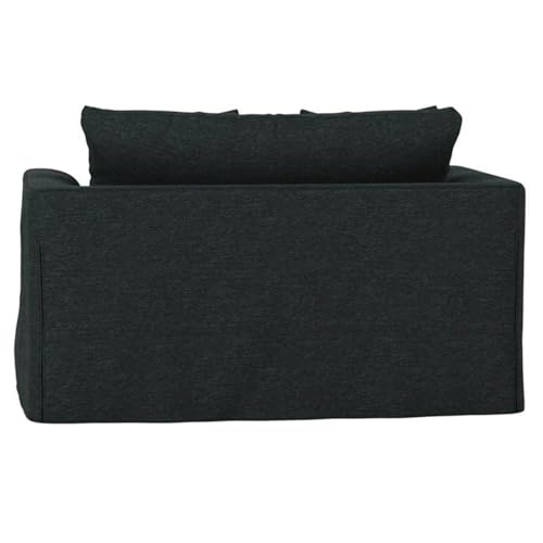 Sillón Plegable Tela Gris Oscuro miniatura 5