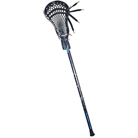 CAKLOR Lacrosse Complete Attack/Midfield Stick with Shaft & Head Mens-1 Stick,Black Cover
