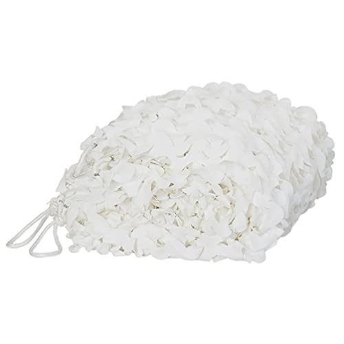 Filet de camouflage blanc 2x4m pour camping et occultation extérieure
