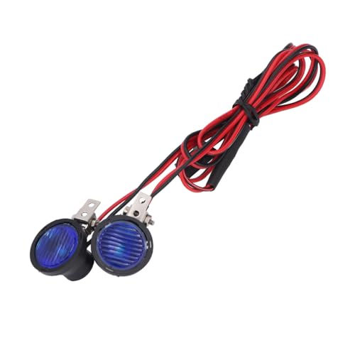 Refletor Dianteiro de Carro RC para Axial para SCX10 90046 para Redcat 2 LEDs Farol RC de Alto Brilh