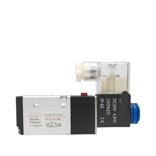 Électrovanne pneumatique 3V210-08 24V CC 3 voies 2 positions NC pour automatisme