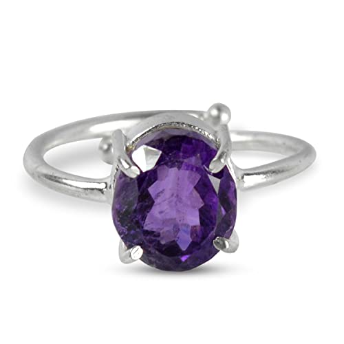 Image of Reiki Crystal Products Certified Natural Gemstone Adjustable Ring, AAA Crystal Ring for Men & Women, Citrine Amethyst Quartz Lapis Onyx Tiger Eye, Reiki Charged Jewellery