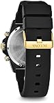 Bulova Men's Marine Star Chronograph Silicone Strap Watch, Black IP and Gold Tone (Model: 98B278)