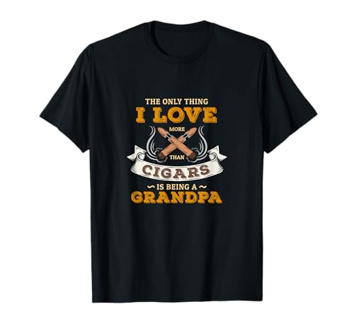 Funny Cigars Grandpa Retirement Scotch Gift for Men Dad T-Shirt