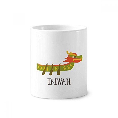 Cadeau de voyage Taiwan céramique blanche tasse traditionnelle 350ml