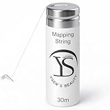 YSEN’S Fil de Mapping Sourcils Pré-Imprégné 30 m – Pour Coloration & Teinture des Sourcils, Microblading & PMU – Brow Mapping String Professionnel – Noir, Blanc, Rose