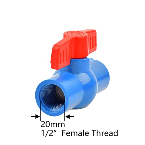 Robinet à bille en PVC bleu pour réguler le débit d'eau de vos circuits extérieurs - 3