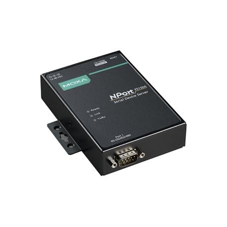 Image of MOXA NPort P5150A-T 1-Port RS-232 /422 /485 Serial Device Server, 10 /100M Ethernet, DB9 Male, PoE, -40~75, 1KV Serial Surge