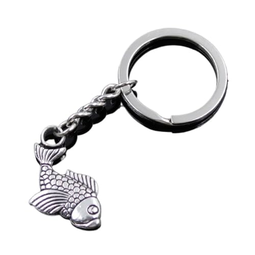 Pendentif carpe poisson pour porte-clés métallique homme aux finitions soignées