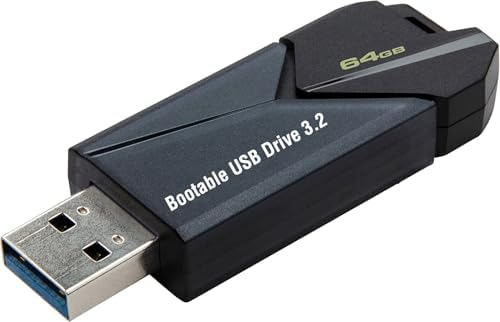 64GB - Bootable USB Drive 3.2 for Windows 11/10 / 8.1/7, Install/...