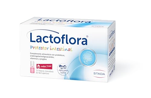 Lactoflora Probiótico Protector Intestinal Infantil Sabor Fresa 10 frascos monodosis