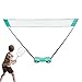 Portable Volleyball Net with Stand,Foldable Volleyball Tennis Gear - Portable Badminton Net Sets - for Backyard Driveway Beach Outdoor Indoor Tennis Courts Games Parties Family Vacations
