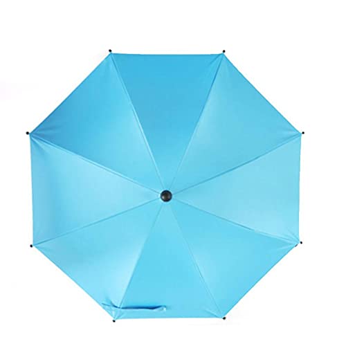Brteyes Guarda-sol para carrinho de bebê com grampo, guarda-chuva ajustável com clipe de proteção UV
