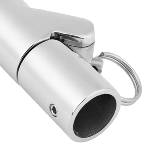 B Baosity Folded Swivel Coupling Tube Pipe Connector, Marine Boat Hardware Equipment Gear Fitting for Ship Docking Anchoring Cabin, Type A, Silver - Thumbnail 3