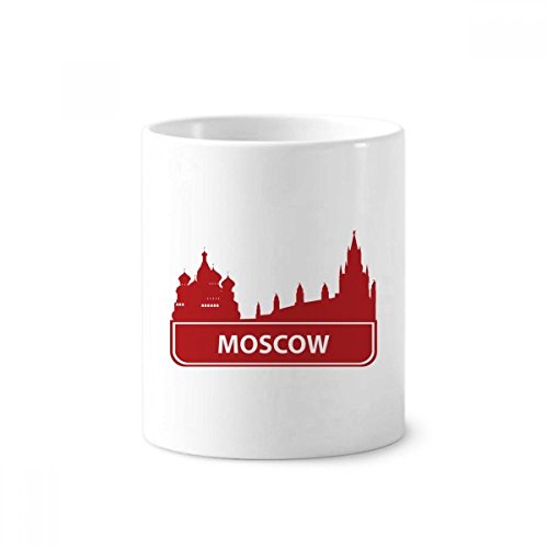Moscou Russie tasse blanche en céramique polyvalente pour organiser la salle de bain et le bureau