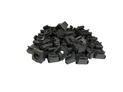 RackGold® Black 12-24 Cage Nuts 25 Pack - USA Made image 3