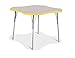 Jonti-Craft Berries 6453JCA007 Four Leaf Activity Table, A-Height (24"-31" Adjustable Height), 48" Diameter, Gray/Yellow/Gray