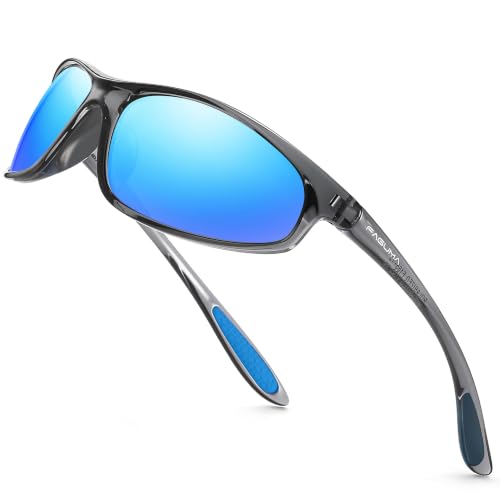 Image of FAGUMA Polarized Sports Sunglasses For Men UV400 Protection | Cycling Driving Fishing